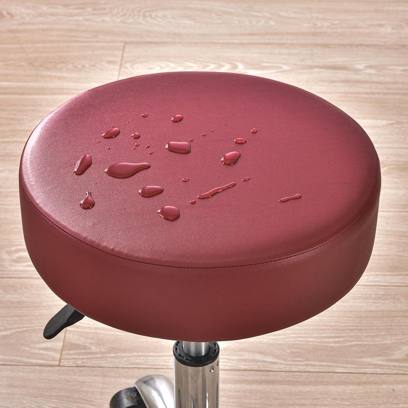 1 шт. Чехол на табурет, эластичный, водонепроницаемый, для домашнего декора отеля, вращающийся чехол для стула, защитный чехол для мебели, чехлы для барных стульев, искусственная кожа