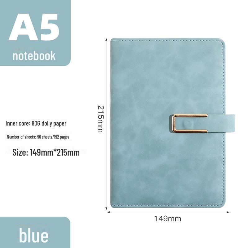 Индивидуальный набор блокнотов B5 Luxury из овчины с магнитной застежкой — идеально подходит для деловых встреч и использования в офисе