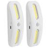 2 шт. USB зарядка COB LED датчик движения свет лампа для шкафа подсветка для шкафа для дома коридора