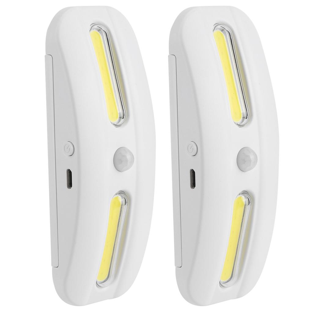 2 шт. USB зарядка COB LED датчик движения свет лампа для шкафа подсветка для шкафа для дома коридора