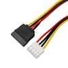 VH3.96 4-контактный кабель питания SATA для Hikvision DAHUA Мини-видеорегистратора DVR NVR Кабель питания жесткого диска для видеонаблюдения Кабель питания жесткого диска SATA для DVR
