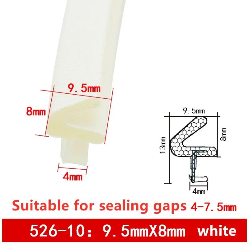 PU Foam Sound Proof Weather Draught Excluder Seal Door Window Gap Insulation V Type Strips for 8 Sizes to Choose