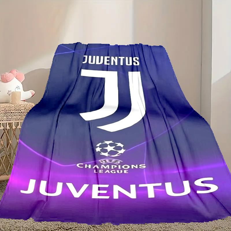 1pc Juventus Football Club Blanket, Super Cozy Printed Home Blanket, All-Season Warmth