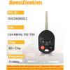 Head Key Fob Replacement Fits for Ford Focus 2012-/ C-Max Escape 2013-/ Transit Connect 2014- Keyless Entry Remote Control OUCD6000022 (Pack of 2)