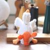 Can Pull Bees Duck Doll Pendant Crayfish Turtles Bees Plush Cartoon Duck Keychain  Bag Hanging