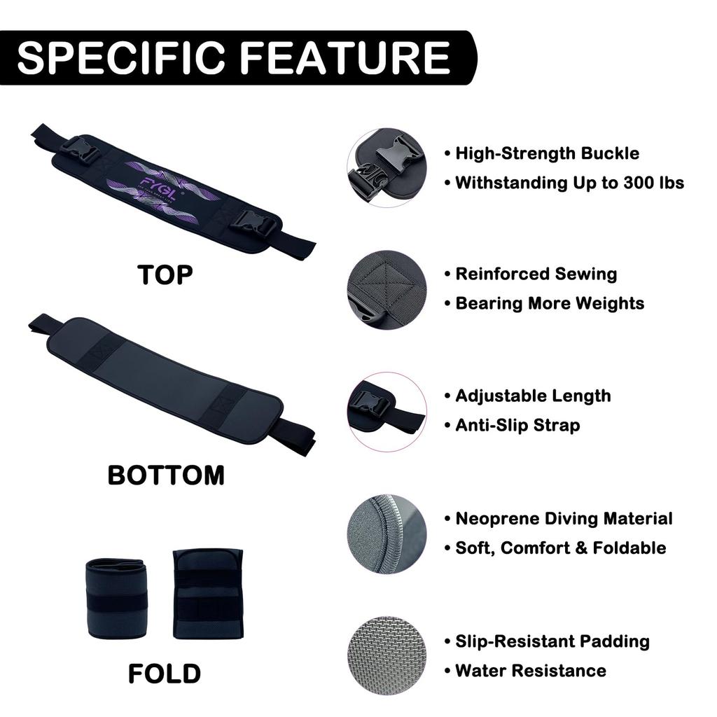 FYGL Gluteus Training Hip Thrust Purple Belt,