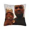 Kanye Meme Pillow Case  Comfy Pillow Cover Funny Pillowcases For Sofa Couch Bed Living Room