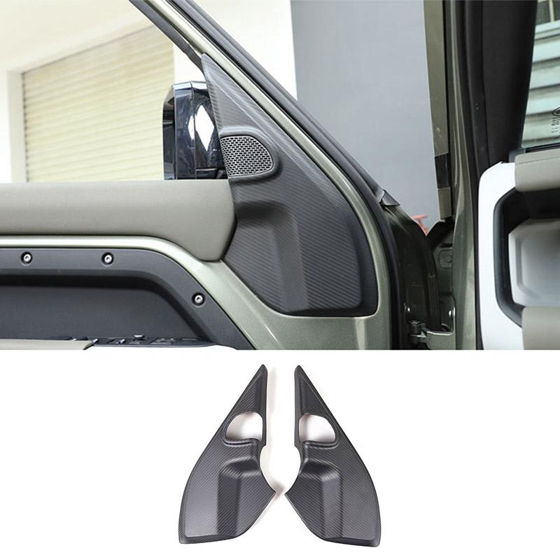 For Land Rover Defender 90 110 2020-2025 Matte Real Carbon Fiber Car Dashboard Console Gear Shift Panel Cover Trim Stickers