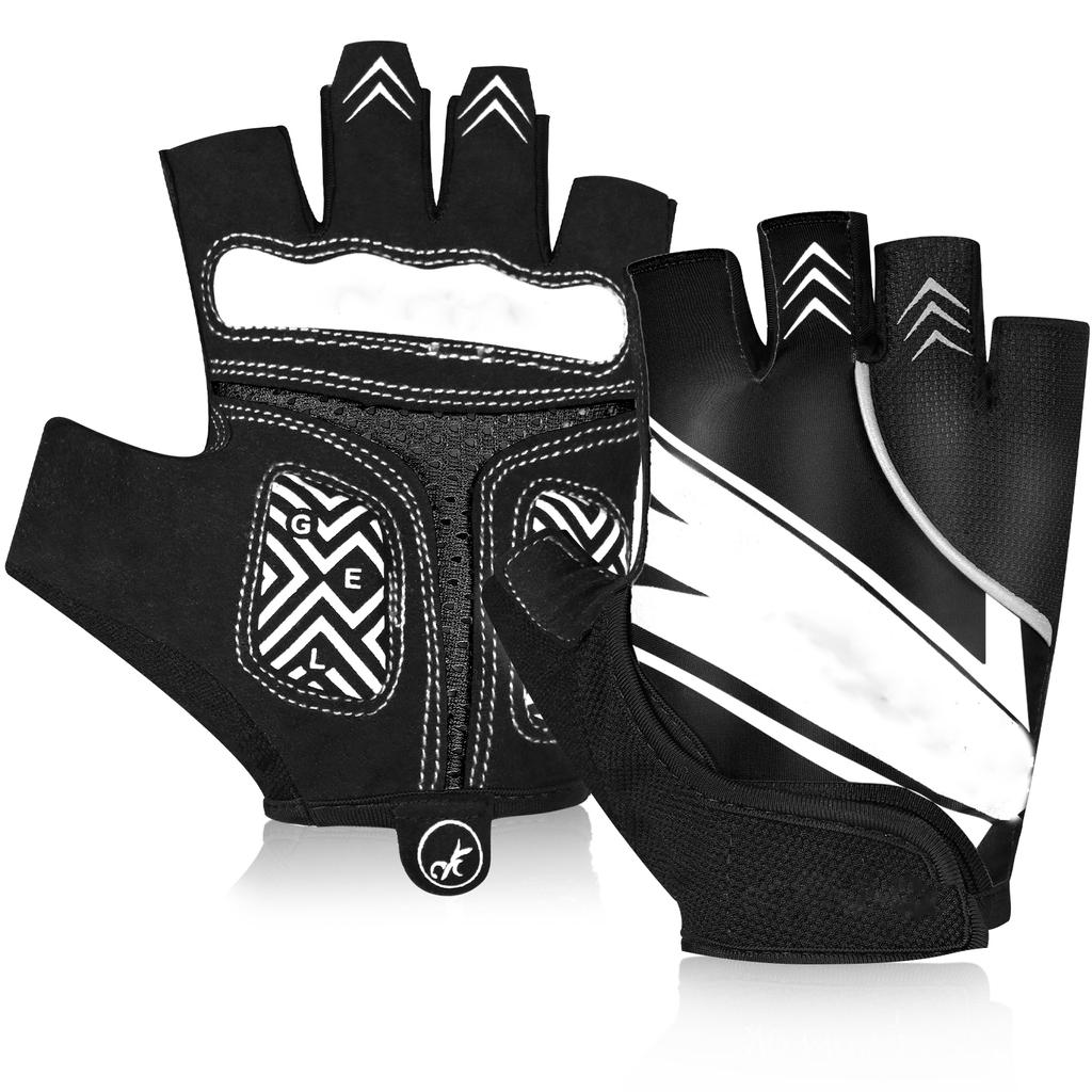 Велоперчатки с полупальцами MTB Велосипедные перчатки 5 мм Гелевые вставки Амортизирующие Перчатки для горного велосипеда Шоссейного велосипеда для мужчин и женщин