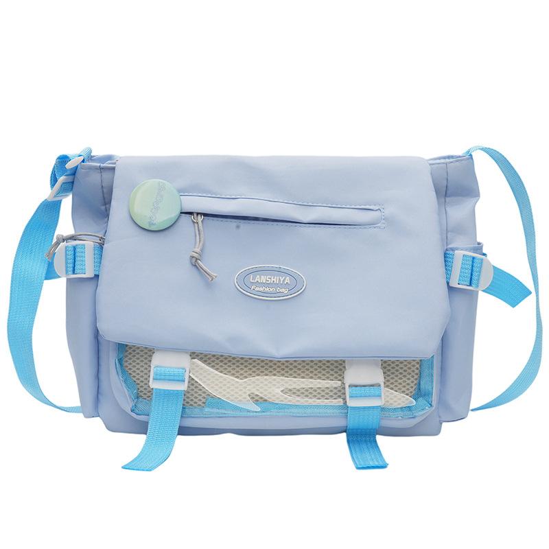 Новая сумка-мессенджер в стиле колледжа, школьная сумка, милая девичья японская студенческая сумка через плечо большой вместимости, простая и универсальная сумка