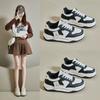 Женские повседневные кроссовки на плоской подошве, уличные кроссовки без шнуровки, спортивная обувь для тренировок из искусственной кожи, спортивная прогулочная обувь на шнуровке, женская обувь для скейтбординга
