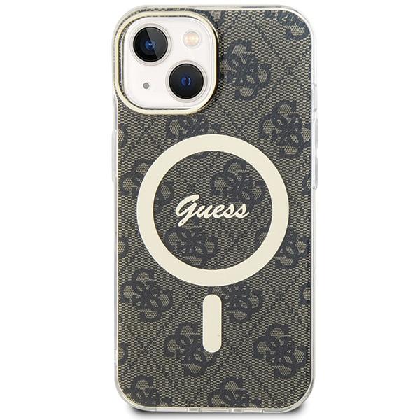 Guess GUHMP15SH4STW iPhone 15 / 14 / 136.1" brown/brown hardcase IML 4G MagSafe