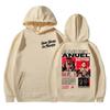 Anuel AA горячий продукт Новая модель личность Одежда худи Оверсайз Унисекс Высококачественный Люкс горячий продукт Уличная мода Трендовый Хлопок Y2k Короткие рукава