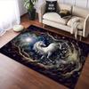Majestic Unicorn in Enchanted Forest Patterned carpet, suitable as a non slip play mat for the living room and bedroom sofa