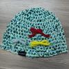 Korean Bow Sequin Knit Headband Hat for Women: Fashionable Fishnet Wool Cover