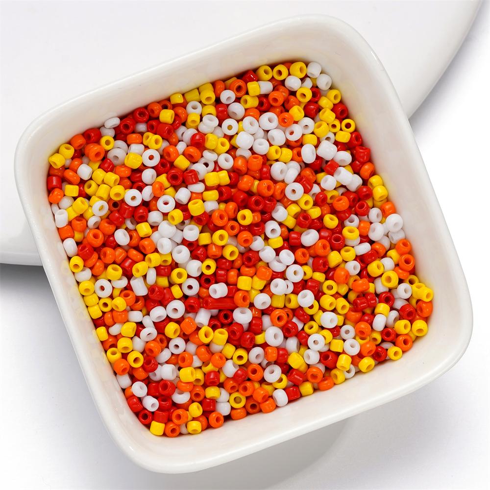 10g/Lot 2mm Mixed Glass Seed Beads Charm Colorful Bead for DIY Spacer Loose Bracelet Necklace Earring Jewelry Making Accessories