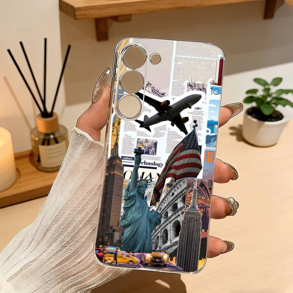 Lovely City N-New Y-York Phone Case For Samsung Galaxy A71,A70,A52,A51,A40,A30 Transparent Cover