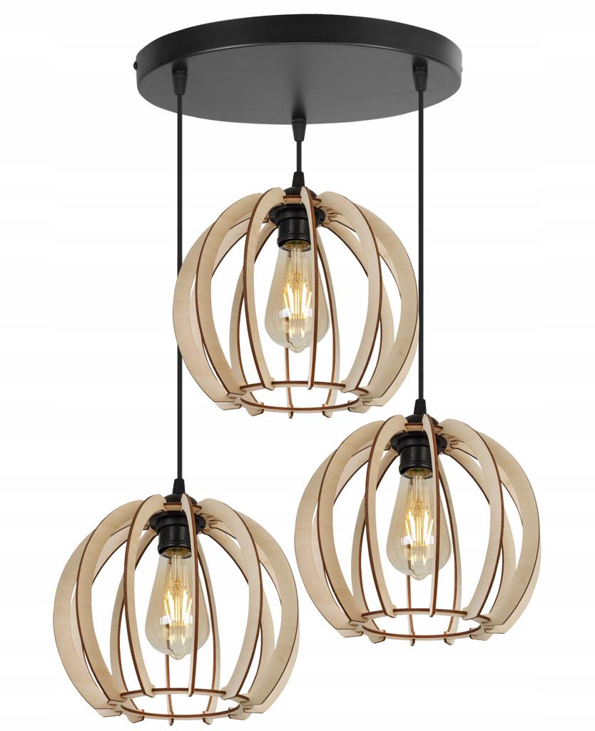 MODERN WOODEN LED CEILING HANGING LAMP