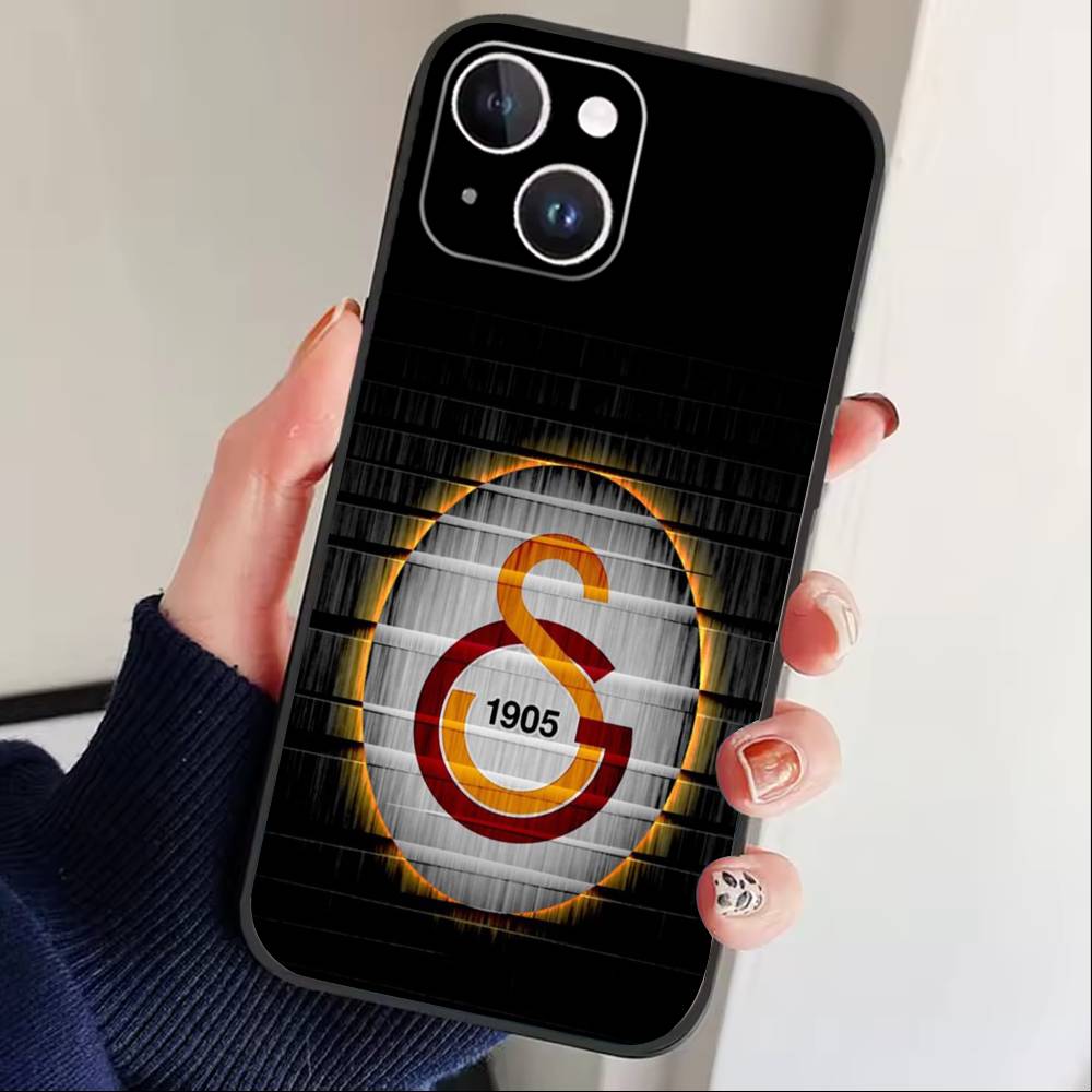 Классический чехол для телефона Galatasaray S-SK1905 для iPhone 16, 15, 14, 13, 12, 17, Pro Max, Plus, силиконовый, черный