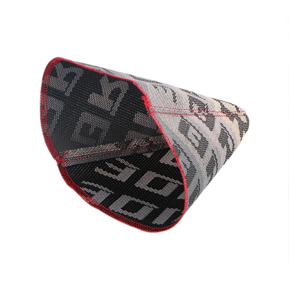 Ткань Hyper Fabric Shift Knob Cover JDM Style Racing Shift Knob Collars Auto Interior