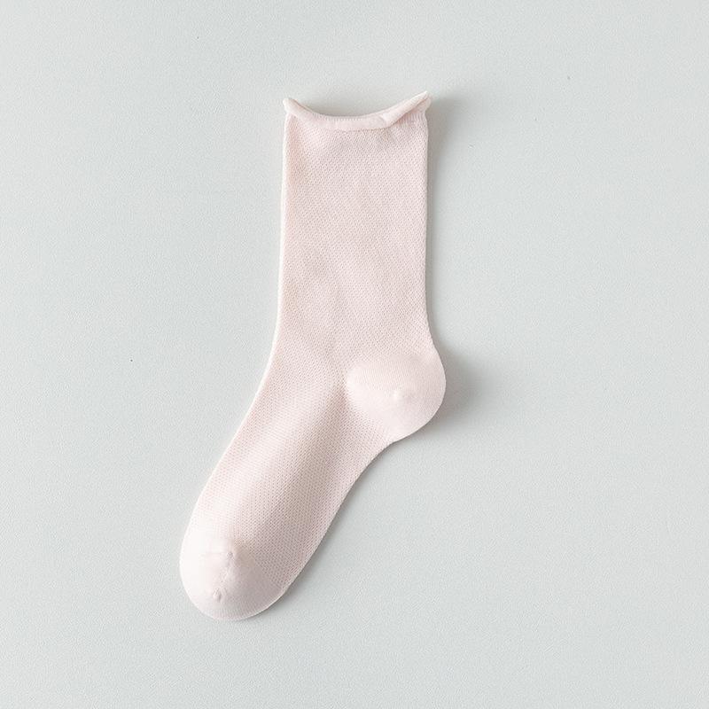 Женские весенне-осенние носки из чистого хлопка, впитывающие пот, бесшовные, с широкой резинкой, трубчатые, махровые