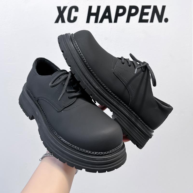 Ботинки Martin мужские на платформе с увеличенным голенищем, туфли дерби в стиле ретро, старые туфли с большой головой, короткие мужские ботинки на шнуровке 24342-A