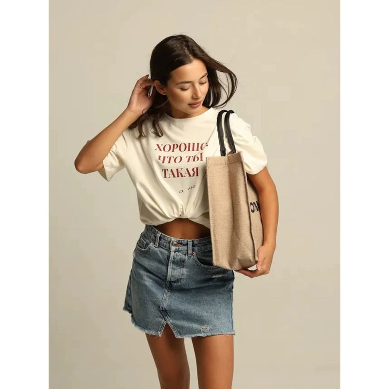 Loose Short Sleeve T-shirt Western Style New Fashion Casual Print Overfit T-shirt Top