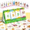 129Pcs/Set Visual Words Flash Cards Alphabet ABC English Words Spelling Shape Recognition Preschool Learning Educational Cognitive Flashcard Toddlers