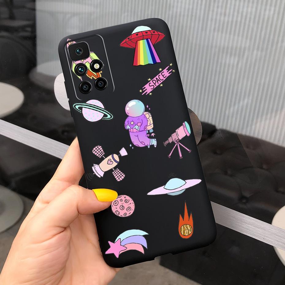 Case For Redmi 10 2022 Stylish Girl Flower Painted Cover For Xiaomi Redmi 10 Coque Fundas Redmi10 4G Soft Silicone Bumper