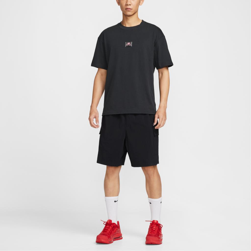 Nike Sportswear T Shirts Men's Black Crew Neck Moderate IH1170-010