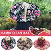 Travel Beach Sunscreen Cap Women Sun Protection Portable Bamboo Silk