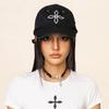 Fashion Hat SMFK Cross Denim Baseball Cap Four-color Embroidery Old Casual Cap New Old Baseball Cap Adjustable Cotton