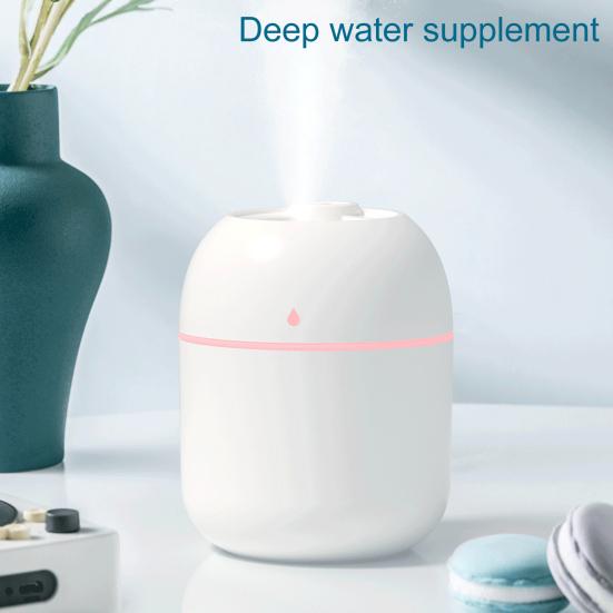 USB Humidifier Portable Mute Humidification 220ML Mist Maker with LED Night Lamp for Home