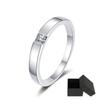 0.3CT Princess Cut Moissanite Engagement Ring for Women Men Colorless Diamond Weddig Bands Sterling Silver Bridal Gift