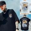 Oversized Tshirts Cartoon Anime Trendy Bear Printed Men's T-Shirt Oversized Sports Short Sleeve T-shirt