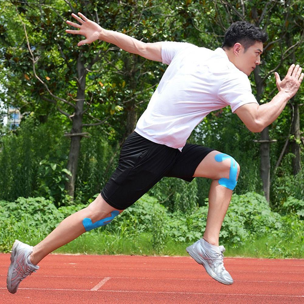 2pcs Cotton Material Precut Kinesiology Tape Breathable Athletic Knee Tape Sports Protection