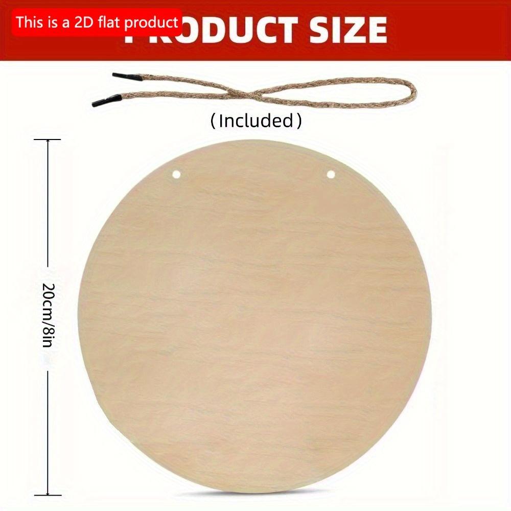 1 шт. 2d плоский круглый деревянный знак - 20 см Посторонним вход воспрещен Предупреждение Видеонаблюдение Настенный плакат Доска Двор Жесткий Знак Безопасности