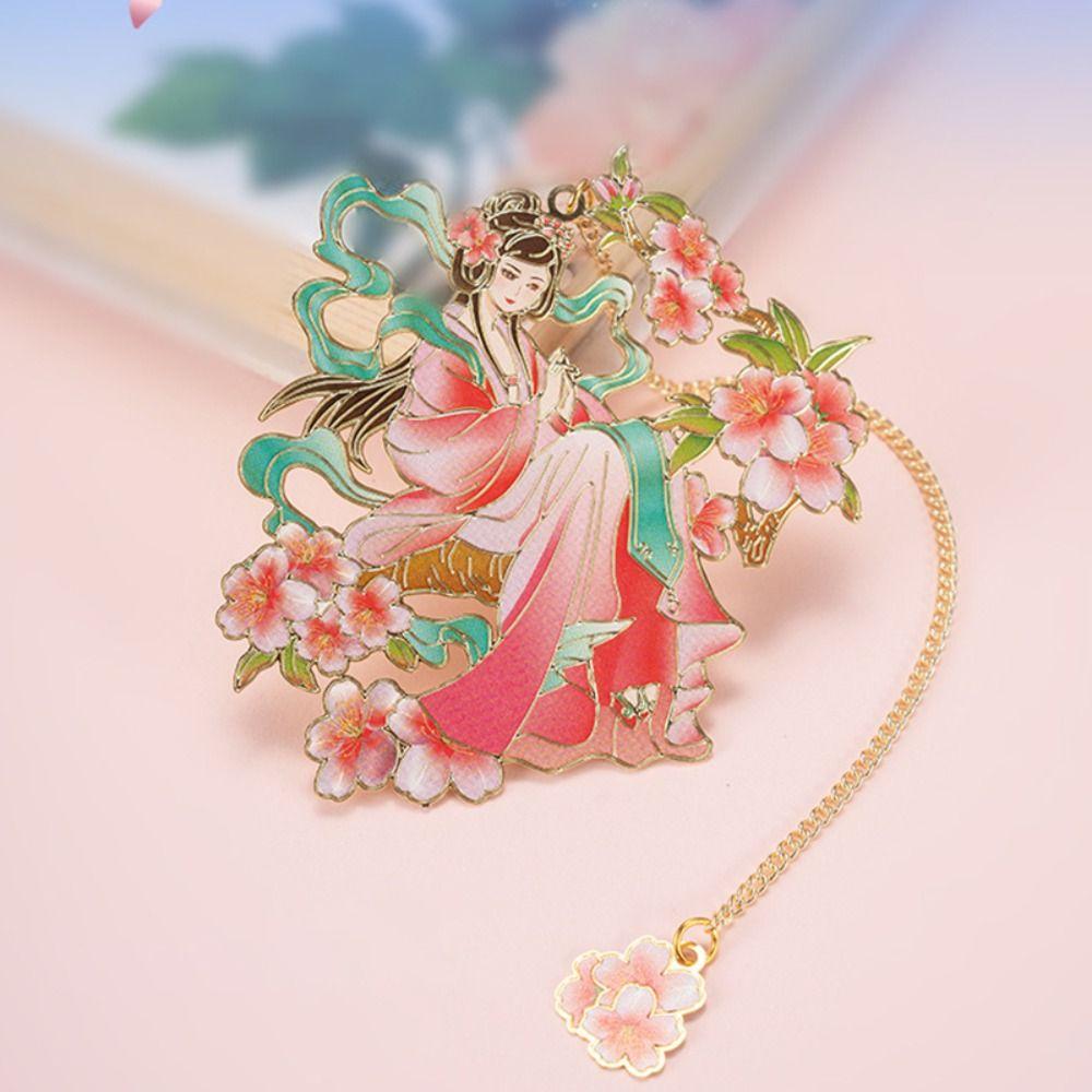 Hollow Book Clip with Tassel Pendant Pagination Mark Stationery Bookmarks  Book Lovers