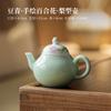130ml Pure Hand-painted Lily Flower Teapot Ancient Tea Infuser Pot Household Tea Maker Kettle With Filter Chinese Tea Set Craft