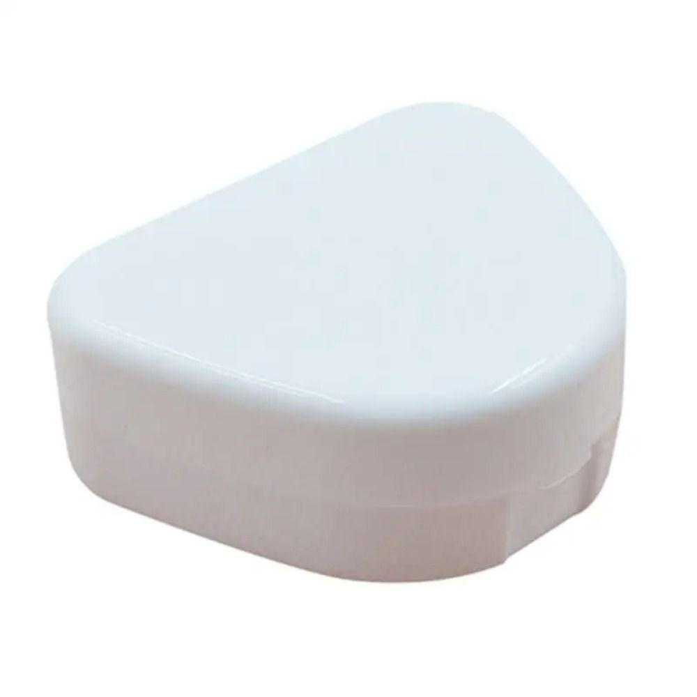 Solid Color Denture Bath Box Keep Dry Dental Sleeve Container New False Teeth Storage Box