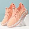 Женская обувь новые кроссовки из летучего трикотажа удобные и дышащие кроссовки для бега мягкая подошва обувь для личного пользования подарочная обувь легкая одинарная обувь