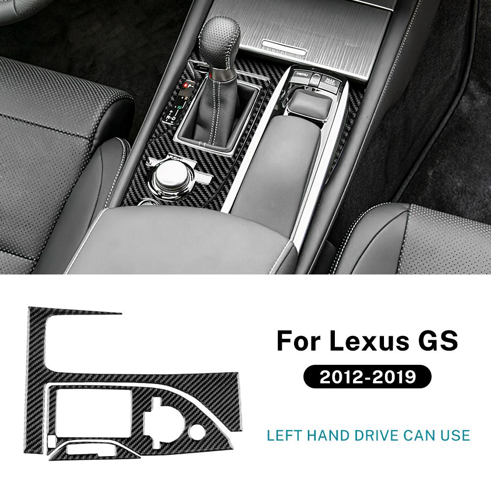 Настоящая мягкая карбоновая наклейка для Lexus GS GS250 GS350 L10 2012 2013 2014 2015 2016 2017 2018 LHD RHD Отделка рычага переключения передач автомобиля