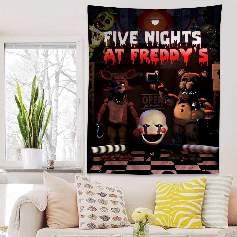 FnaF Мультяшный Гобелен Искусство Научная Фантастика Комната Домашний Декор Настенные Листы