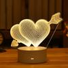 Новинка 3D Акриловый Светодиодный Ночник с Питанием от USB Декор для Спальни Прикроватная Лампа Подарки на День Рождения для Детей Настольные Украшения