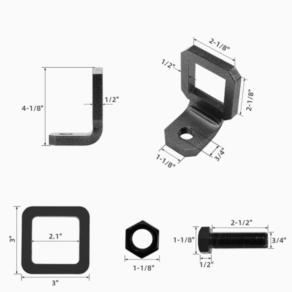 Earthquake-proof Anti-vibration Hook Clamp Stable Stabilizer Receiver Clamp  Bike Rack