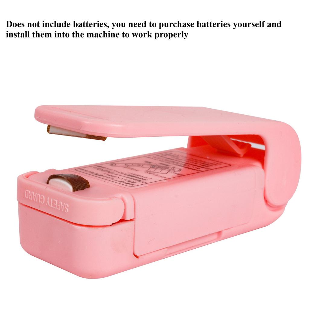 Portable Mini Sealer, Home Heat Bag Plastic Food Bag Sealing Machine Food Packaging Kitchen Storage Bag Clips(Without battery)