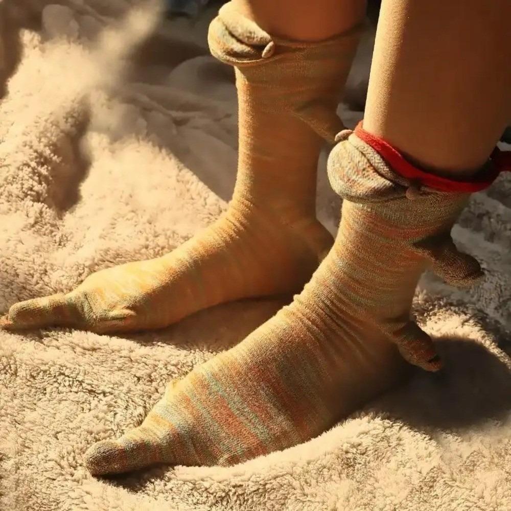 Soft Knitted Socks Breathable 3D Floor Socks Shark Crocheted Animal Socks  Stocking Stuffers