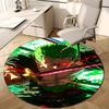 1pc Z-Zoro Print Round Carpet Chair Round Carpet Suitable for Bedroom Living Room Home Decorative Carpet
