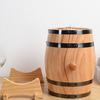 1/1.5/3L Oak Wine Barrel with Stand Tap Vintage Whiskey Aging Barrel Dispenser Wooden Barrel Home Bar Decor