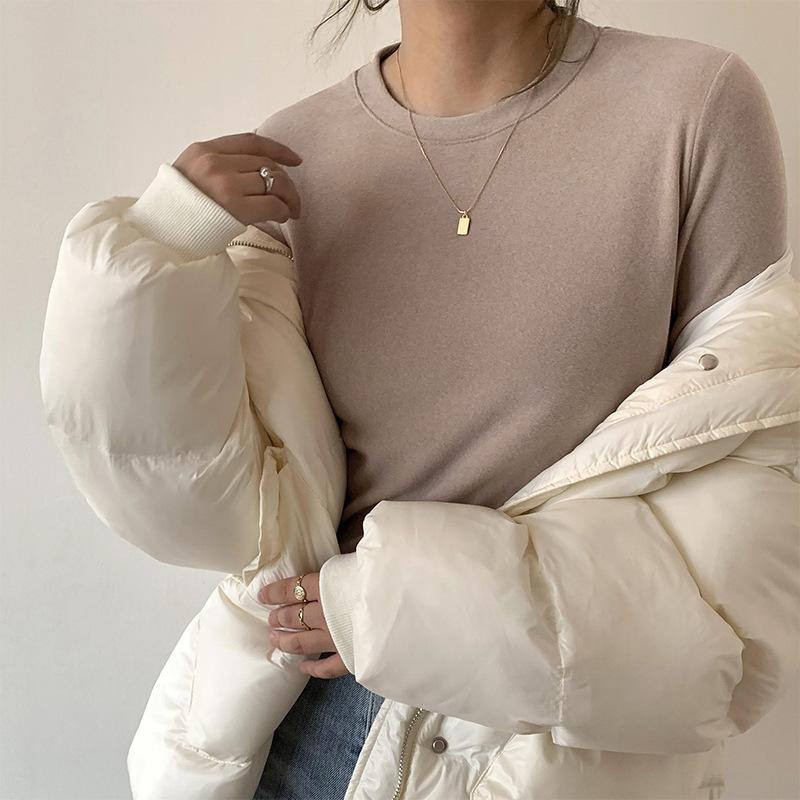 Женская рубашка из немецкого бархата с воротником-получерепахой, универсальная, на осень и зиму, с длинными рукавами, облегающий белый бархатный топ из белого бархата